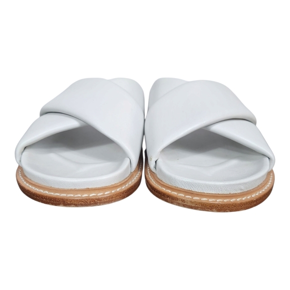 J/SLIDES White Roland Slide Sandal (9.5) - Picture 4 of 8